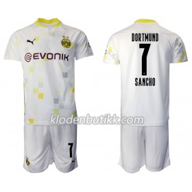 Borussia Dortmund Jadon Sancho 7 Barn Tredjedraktsett 2020-2021 Kortermet (+ Korte bukser)